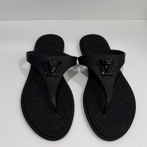Versace Black Medusa Sandals